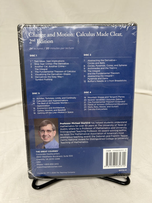 The Great Courses Change and Motion: Calculus Made Clear (2nd Ed.) Set of 2