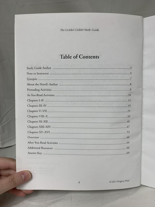 The Golden Goblet Study Guide