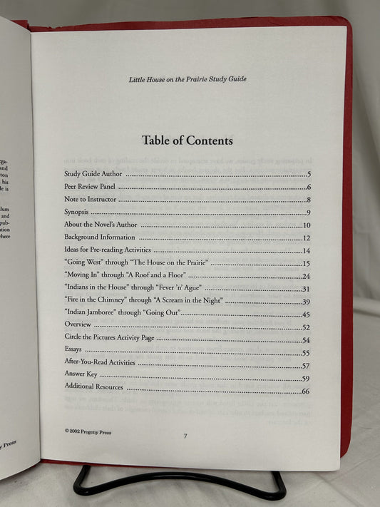 Little House on the Prairie Study Guide