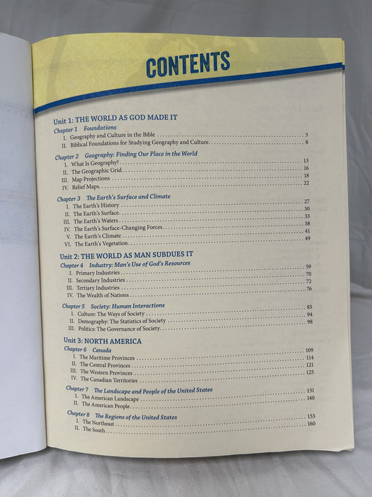 BJU Cultural Geography (4th Ed.) Textbook