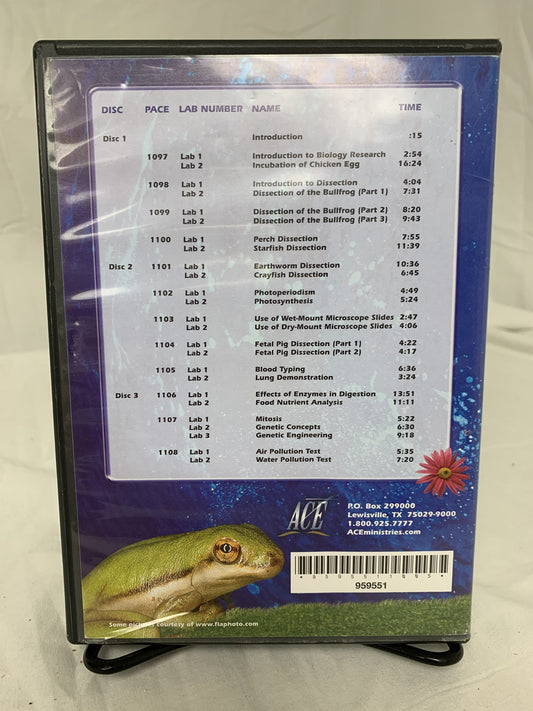 Accelerated Christian Education Biology Lab DVDs
