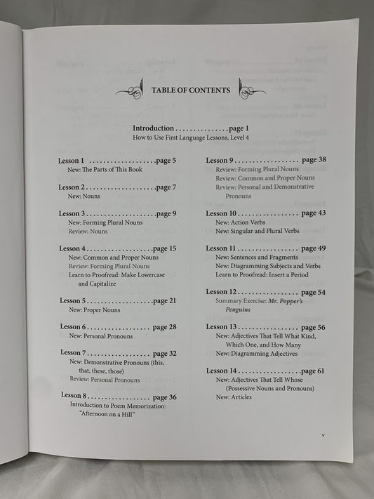 First Language Lessons Level 4 Instructor Guide