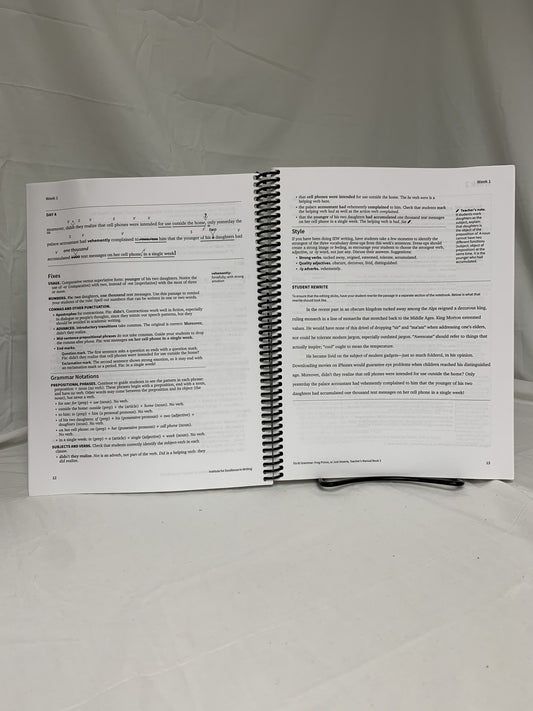 Fix It! Grammar: Frog Prince Teacher's Manual Book 3 (3rd Ed.)