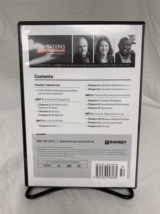 Foundations in Personal Finance for Homeschool CD & DVDs