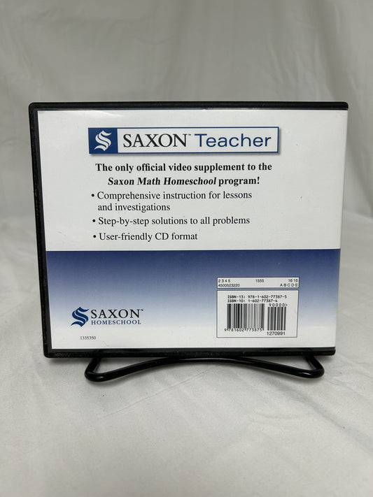 Saxon Teacher Math 5/4 (3rd Ed.) Lesson and Test CDs