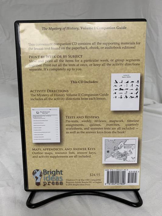 The Mystery of History Volume I Companion Guide CD