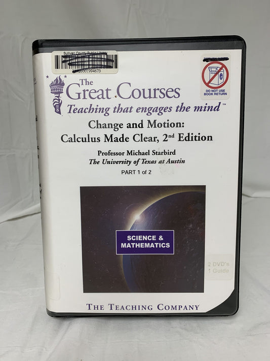 The Great Courses Change and Motion: Calculus Made Clear (2nd Ed.) Set