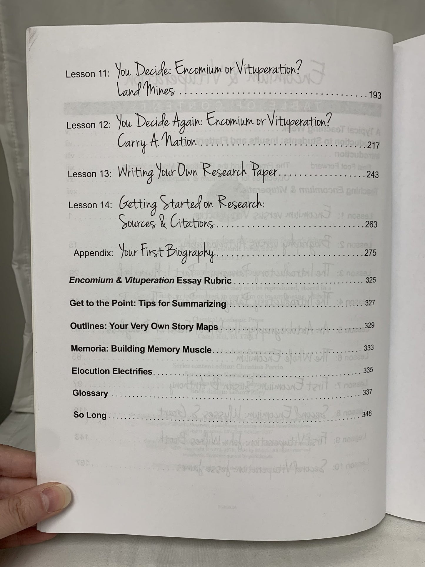 Writing & Rhetoric Book 7: Encomium & Vituperation Teacher's Edition