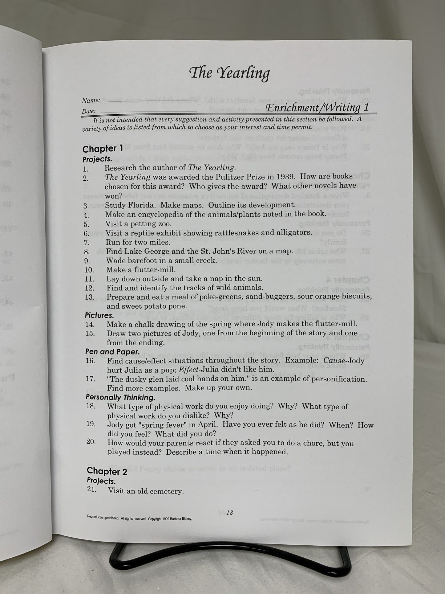 The Yearling Study Guide