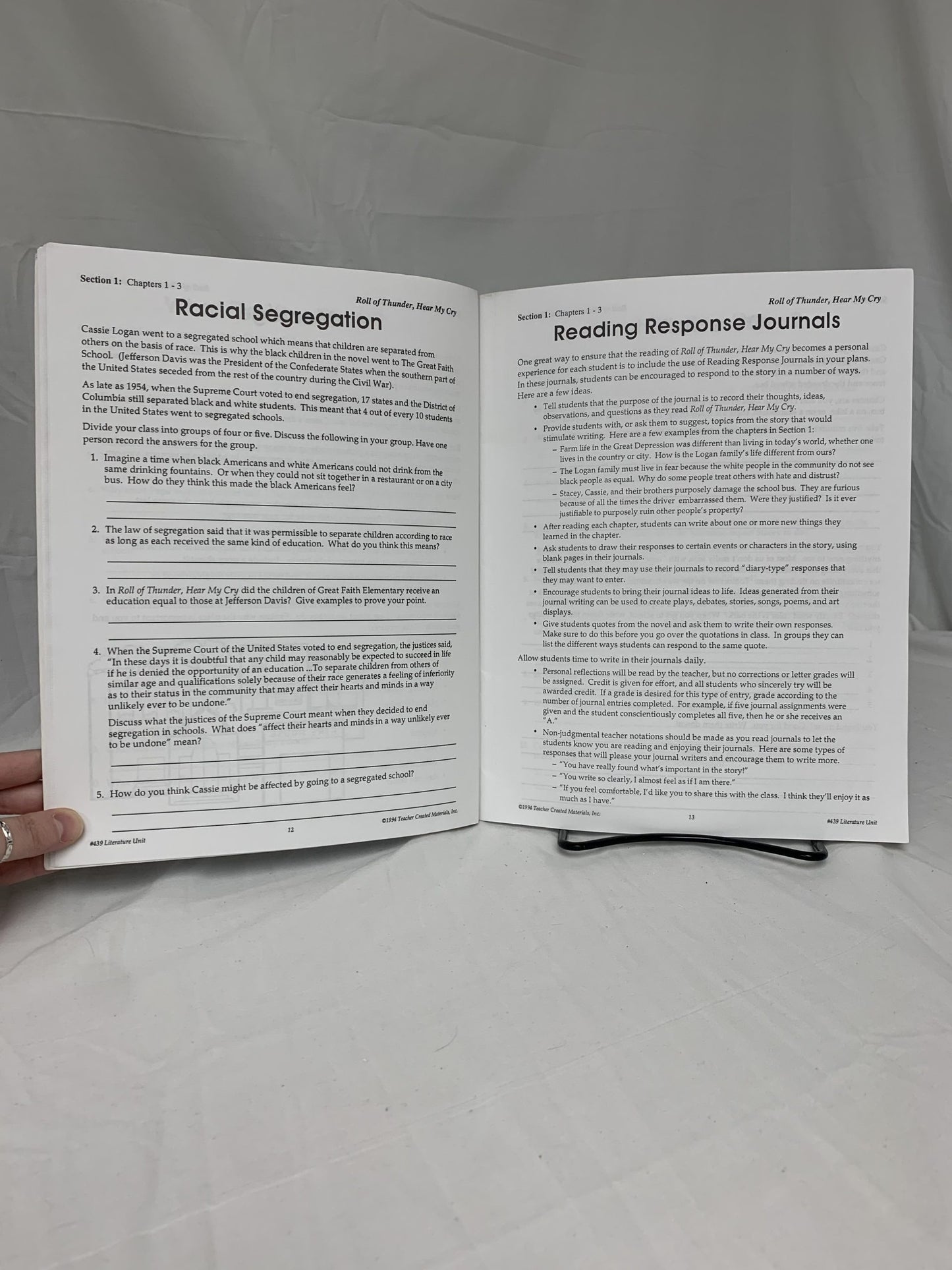 A Guide for Using Roll of Thunder, Hear My Cry in the Classroom
