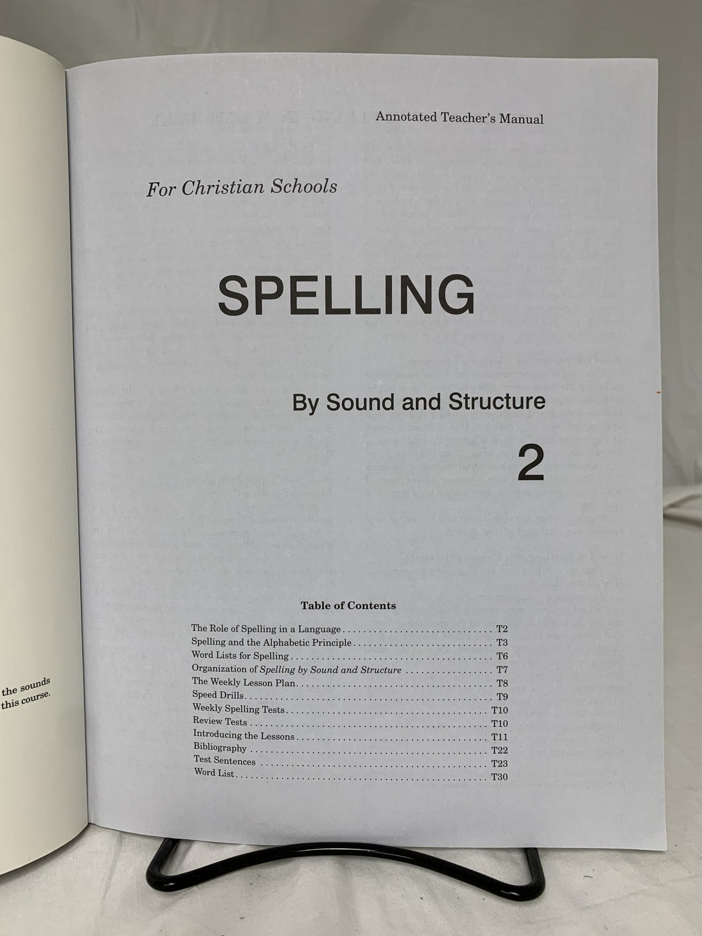 Spelling by Sound and Structure 2 Teacher's Manual