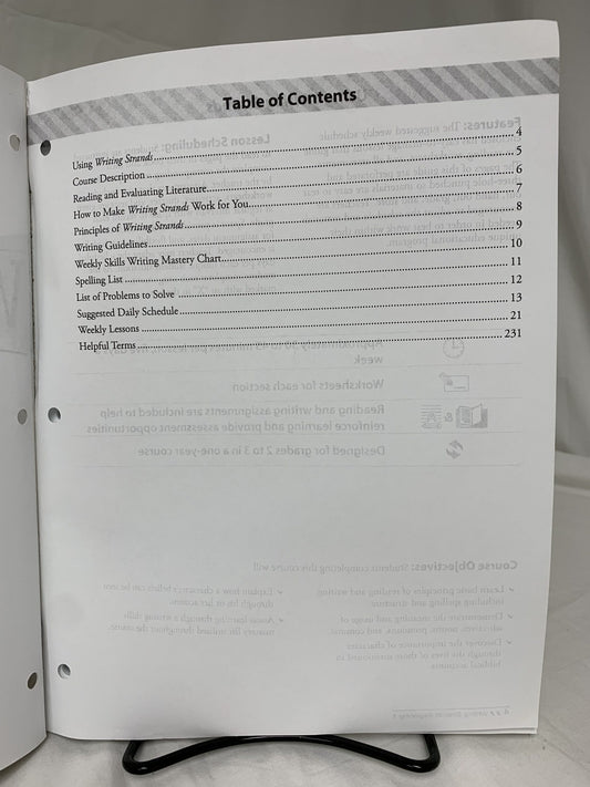 Writing Strands: Beginning 1