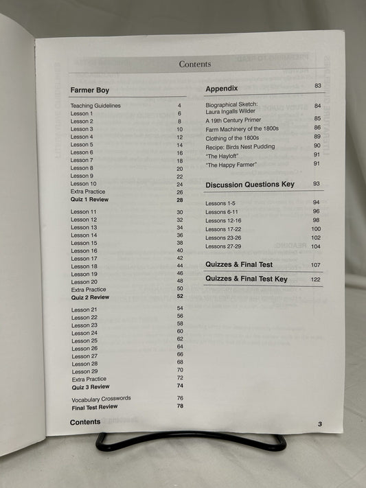 Farmer Boy Teacher Guide