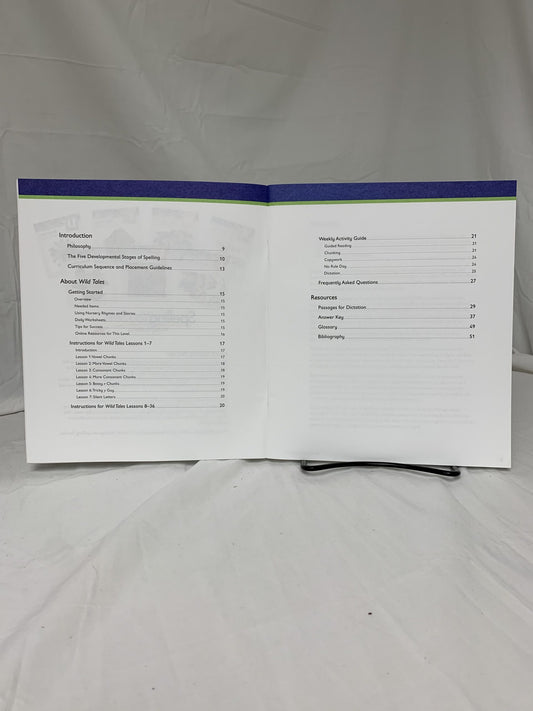 Spelling You See C Wild Tales Instructor's Handbook