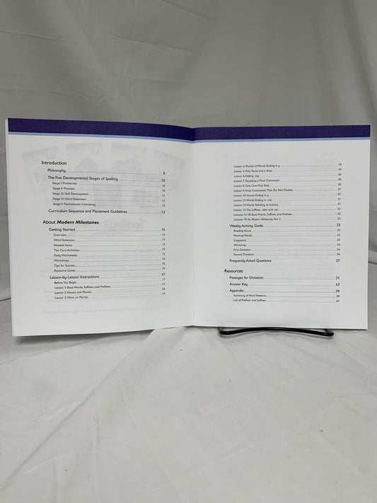 Spelling You See G Modern Milestones Instructor's Handbook