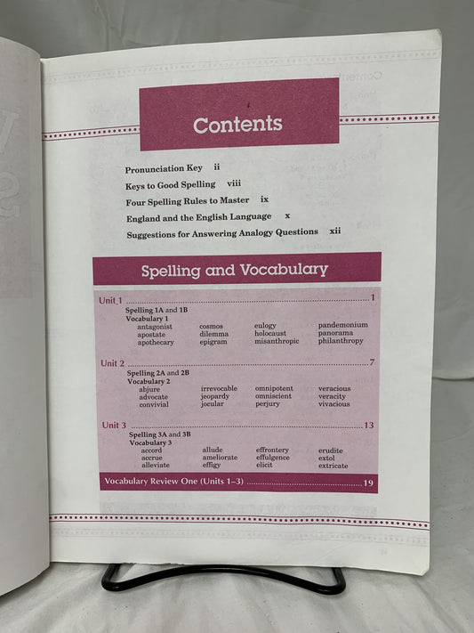 Abeka Vocabulary Spelling Poetry IV (2nd Ed.)