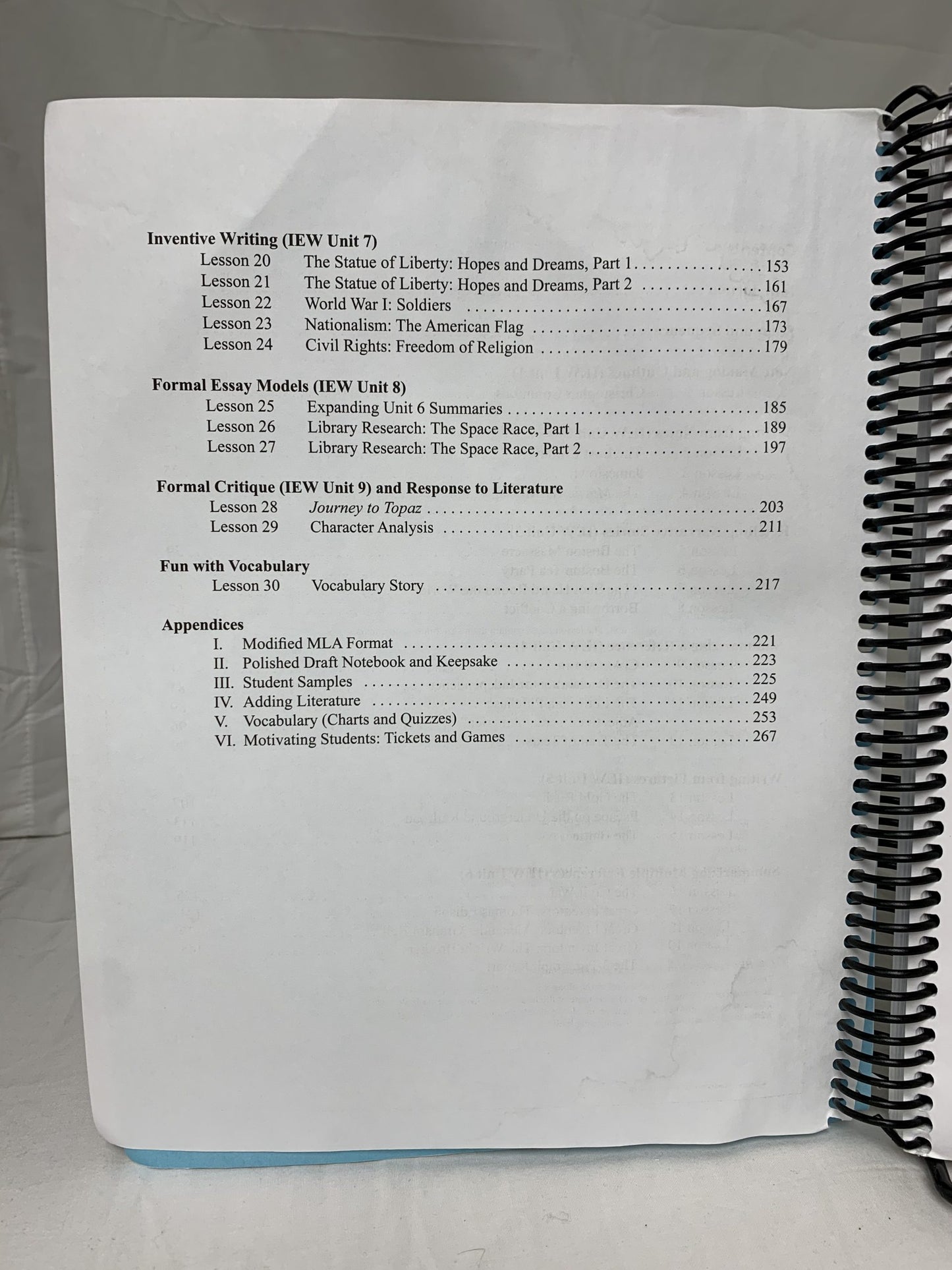 U.S. History-Based Writing Lessons (1st Ed.) Teacher's Manual