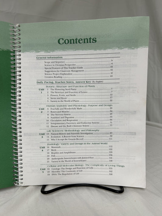 Abeka Biology: God's Living Creation (2nd Ed.) Teacher Guide