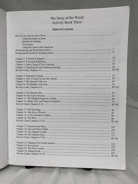 The Story of the World Volume 3 Activity Book