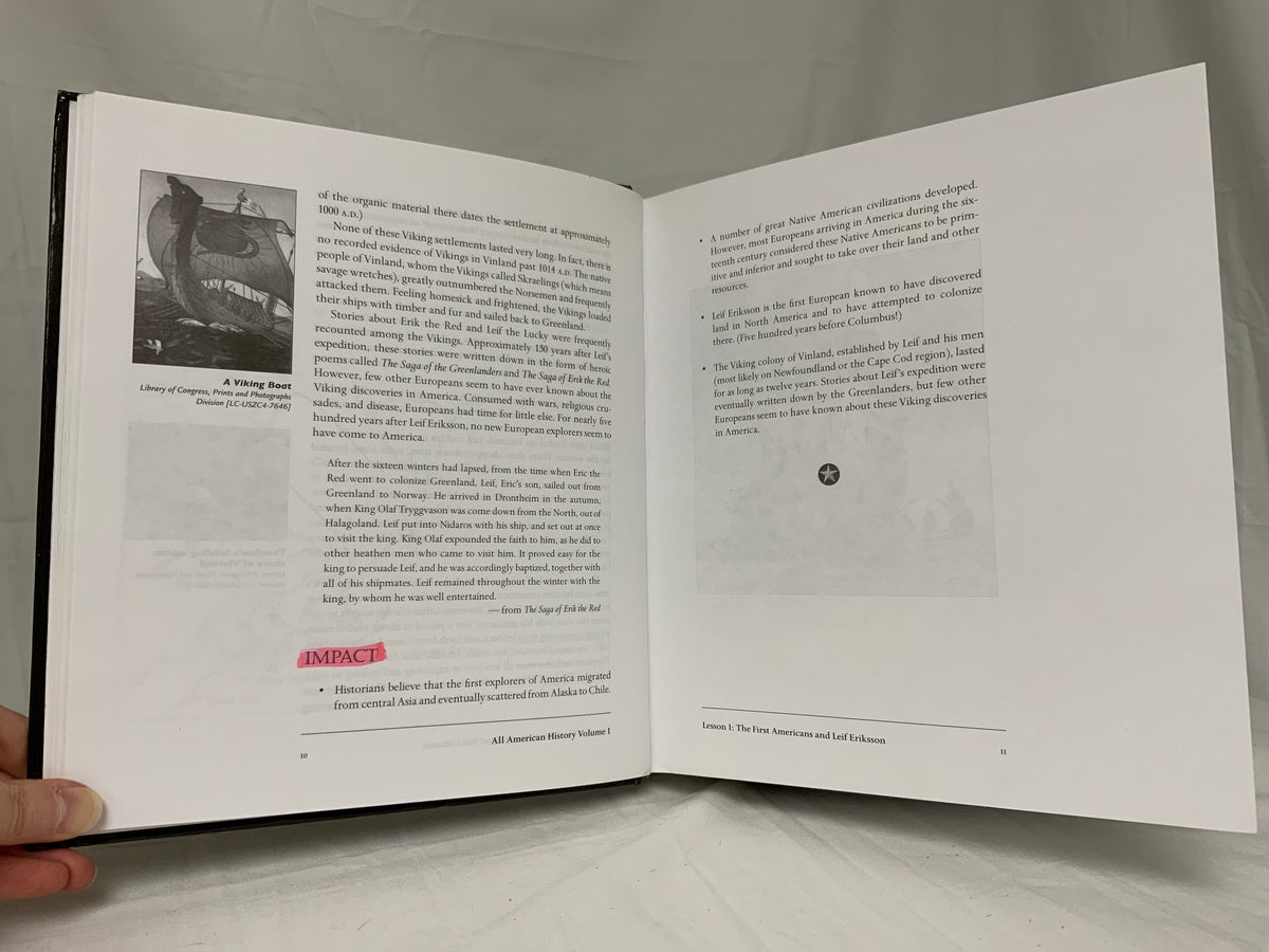 All American History Volume 1 Student Reader
