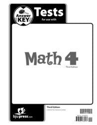 Math 4 Tests Answer Key (3rd ed.)