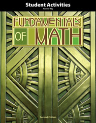Fundamentals of Math Student Activities Answer Key (2nd ed.)
