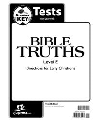 Bible Truths Level E Tests Answer Key (3rd ed.)