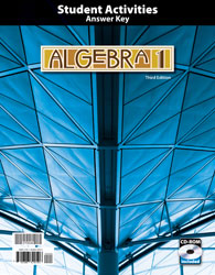 Algebra 1 Student Activities Manual Answer Key with CD (3rd ed.)