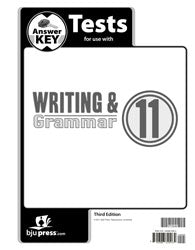 Writing & Grammar 11 Tests Answer Key (3rd ed.)