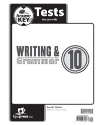 Writing & Grammar 10 Tests Answer Key (4th ed.)