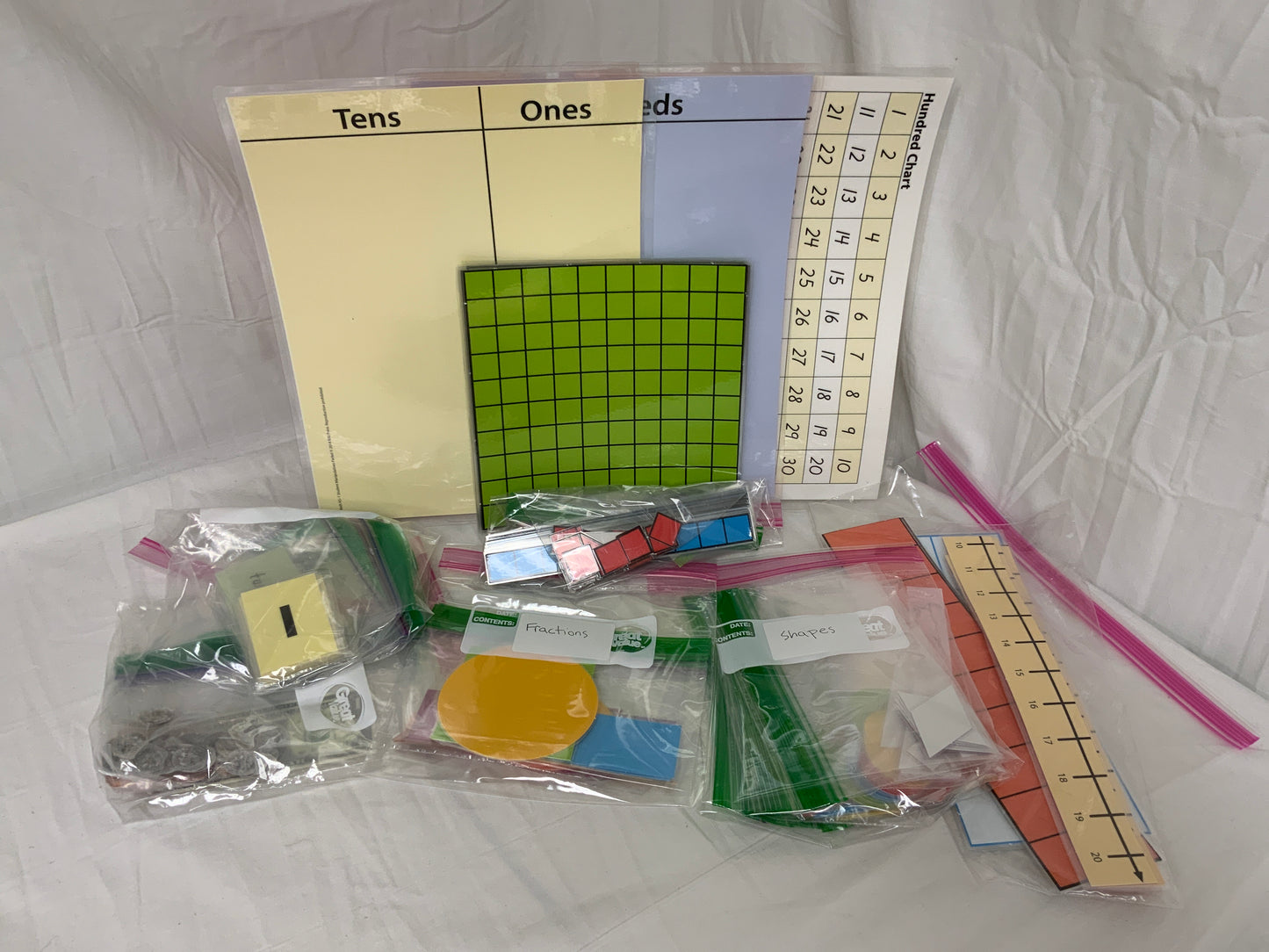 BJU Math K5-1 (4th Ed.) Student Manipulatives Packet