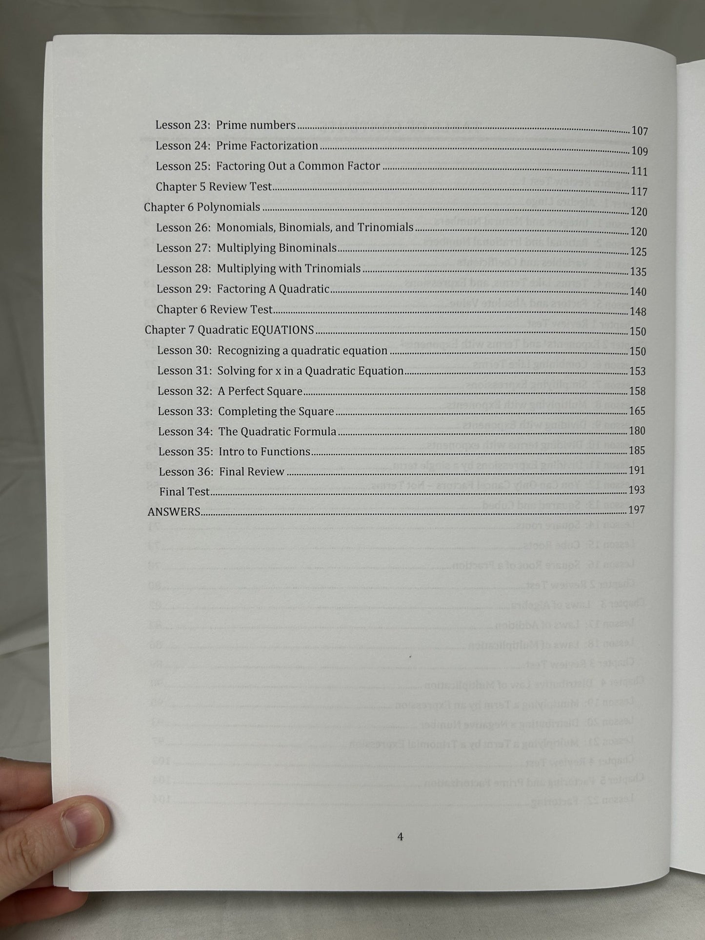 Learn Math Fast System Volume V