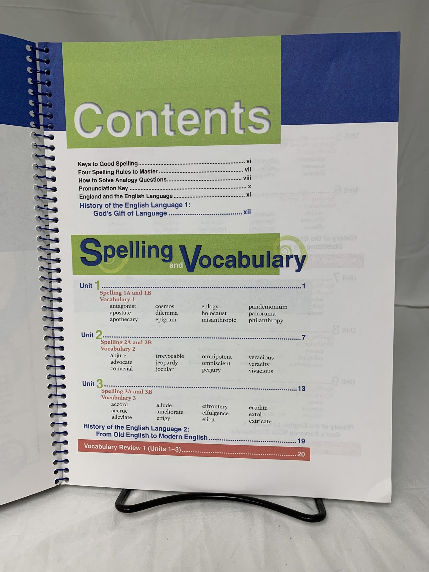 Abeka Vocabulary, Spelling, Poetry IV (4th Ed.) Set of 2