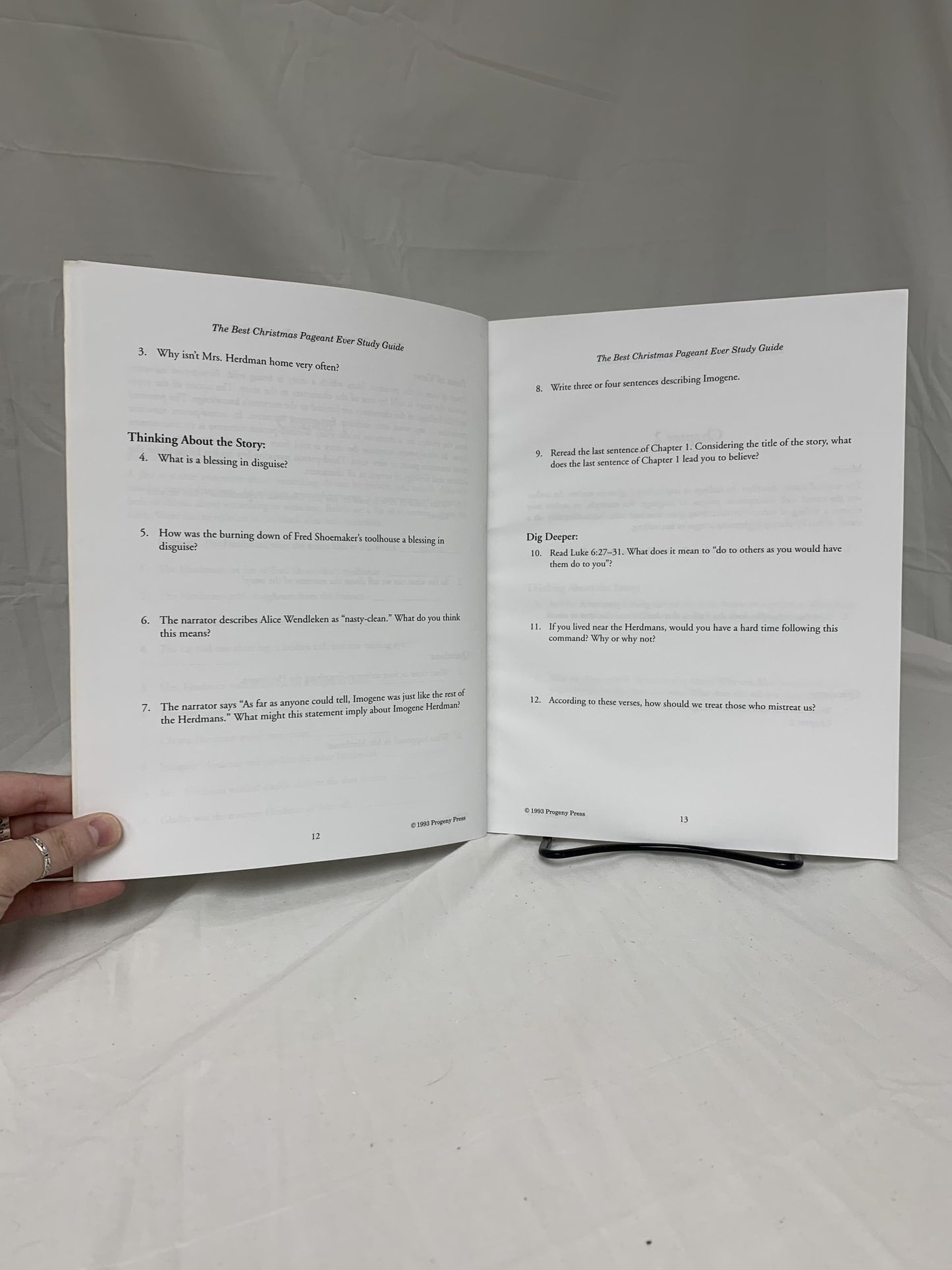 The Best Christmas Pageant Ever Study Guide