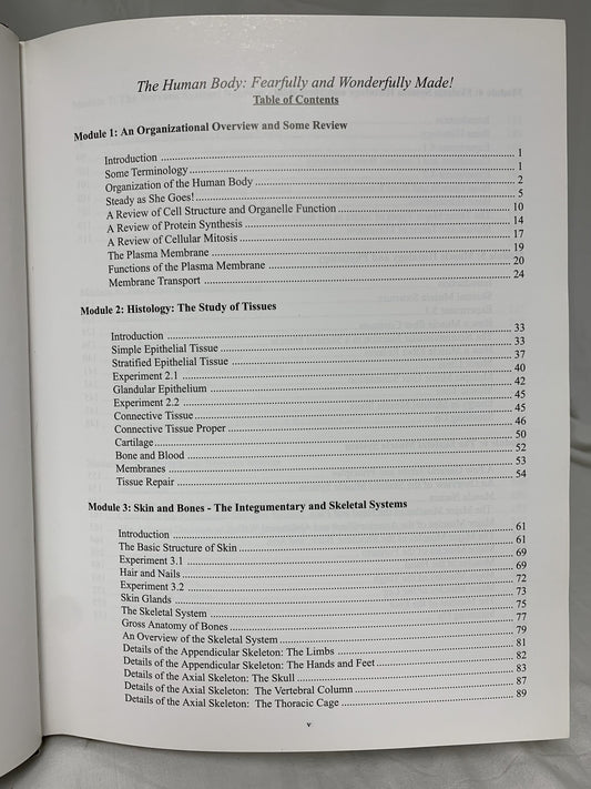 The Human Body: Fearfully and Wonderfully Made Textbook