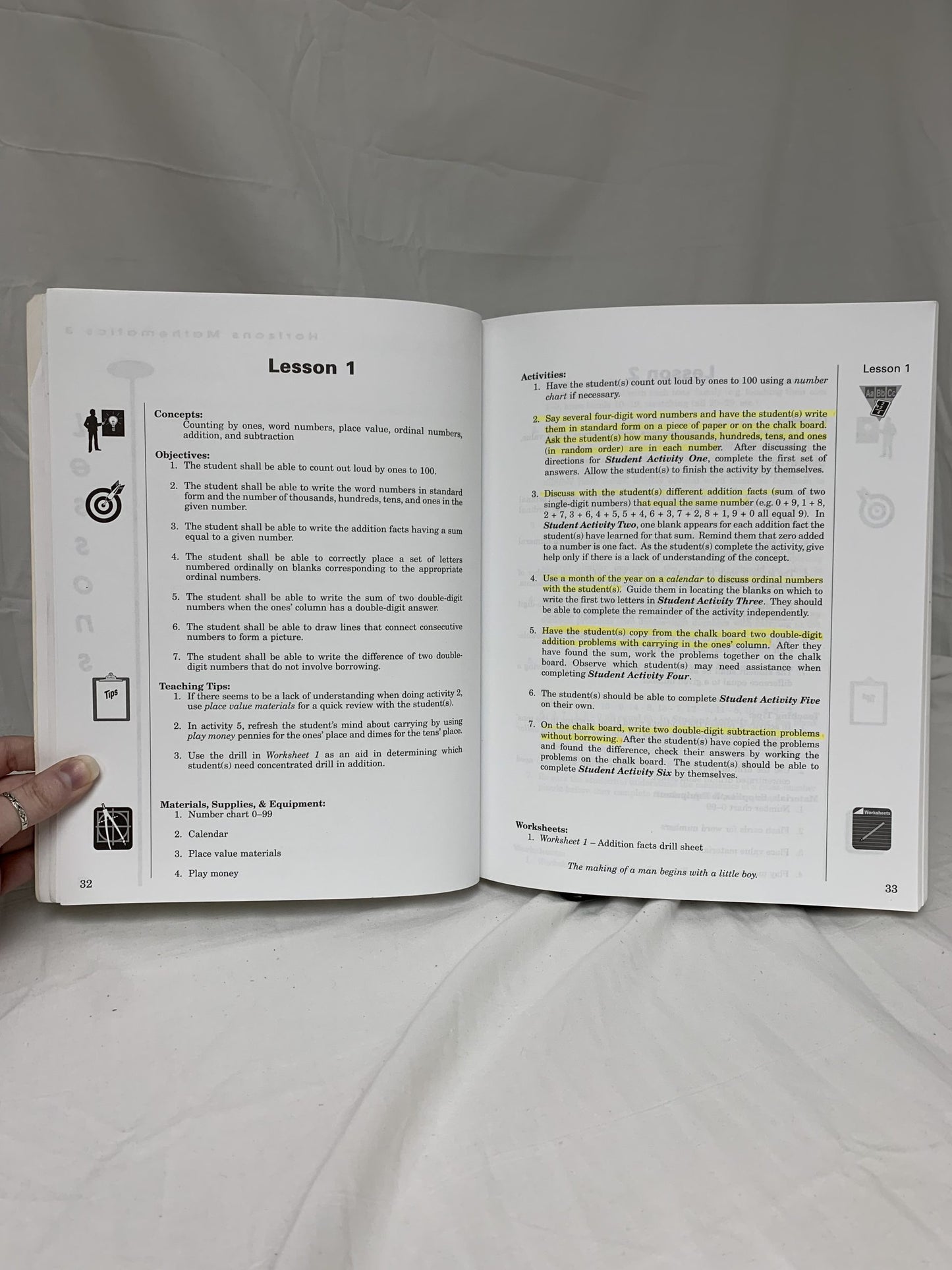 Horizons Math Teacher's Guide Grade 3