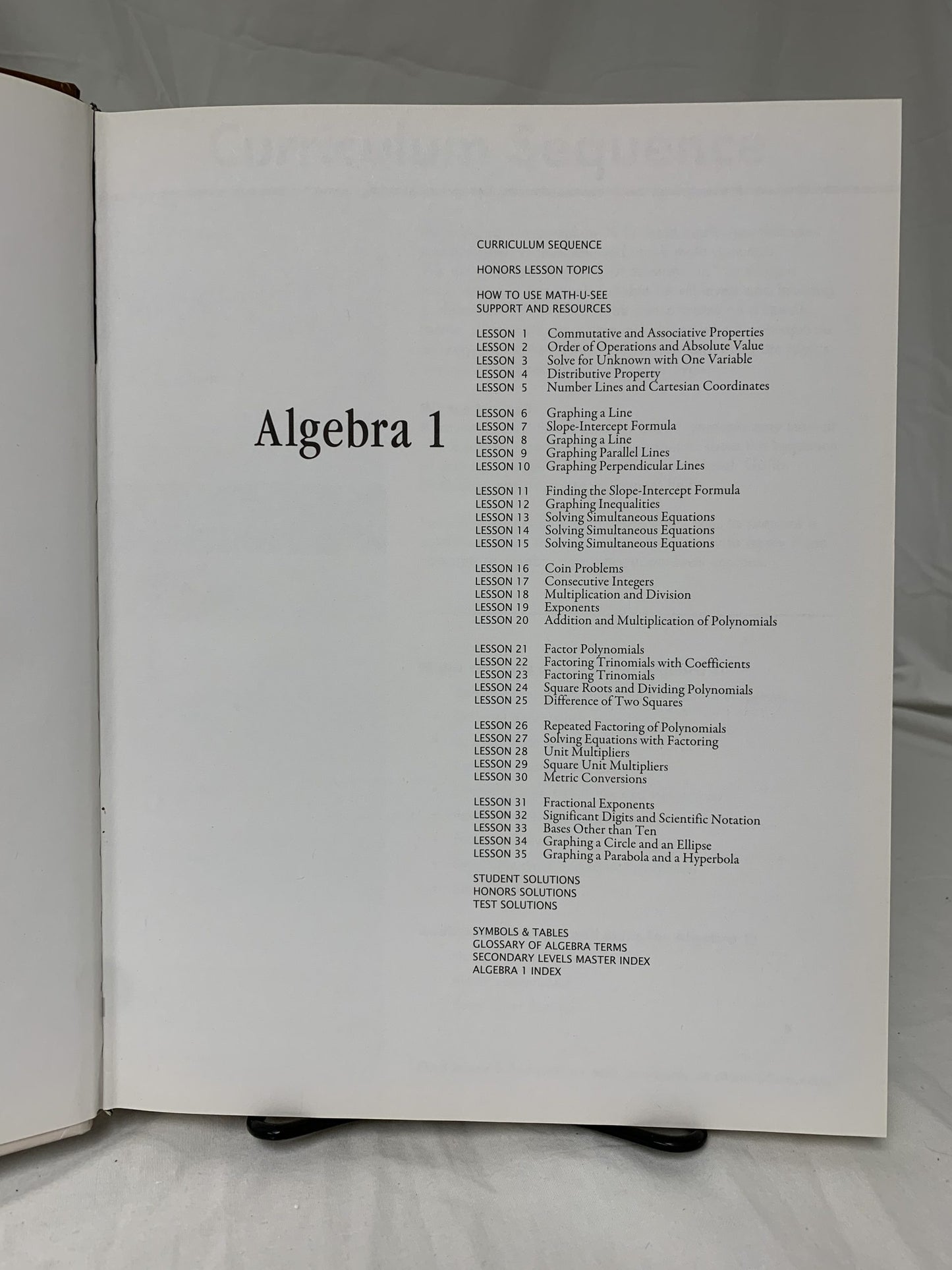 Math-U-See Algebra 1 Instruction Pack