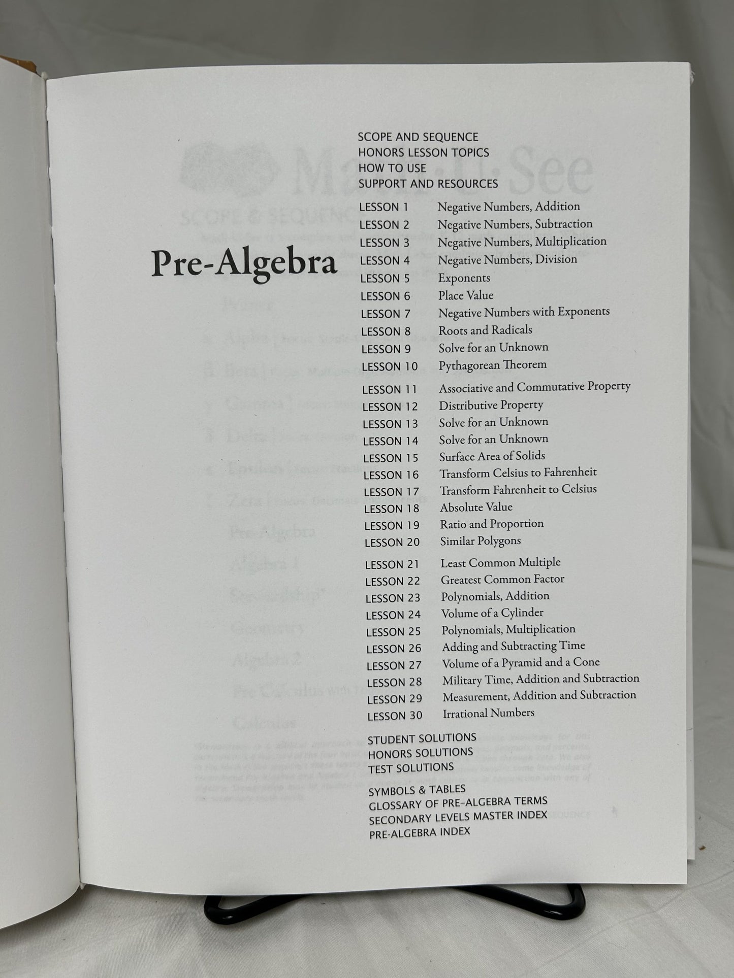 Math-U-See Pre-Algebra Instruction Pack