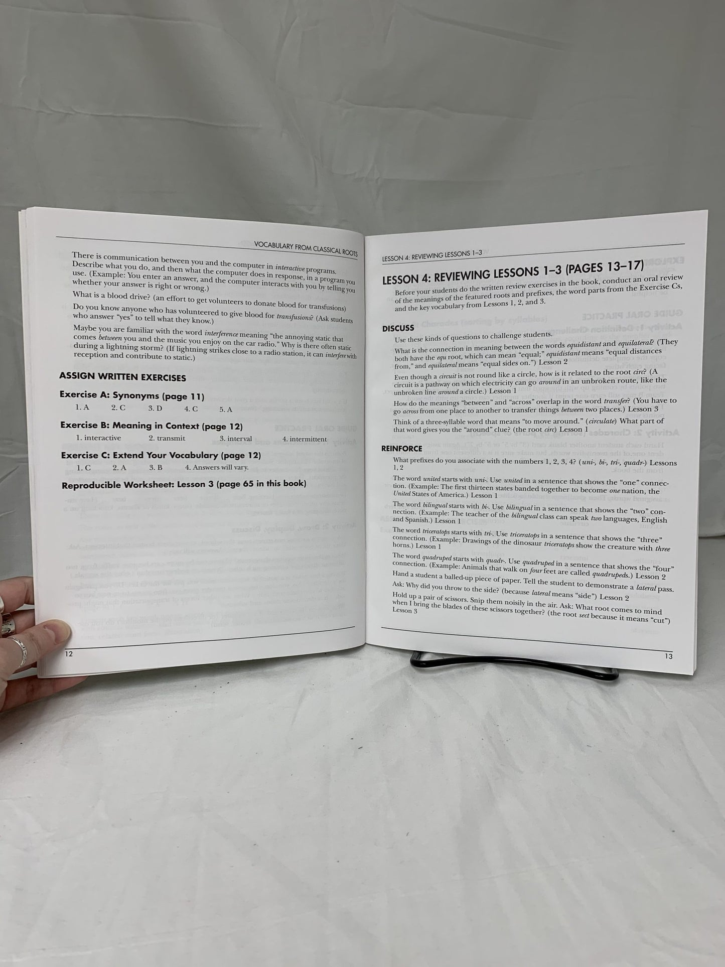Vocabulary from Classical Roots Book 5 Teacher's Guide and Answer Key