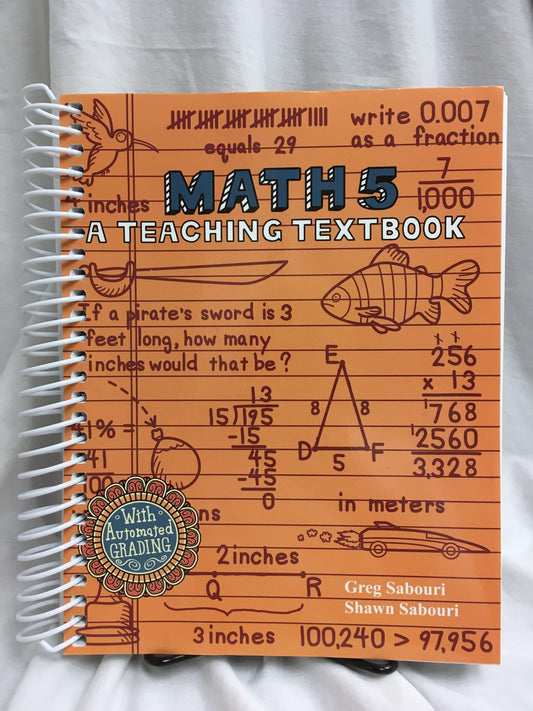 Math 5 (Teaching Textbooks) Set of 3