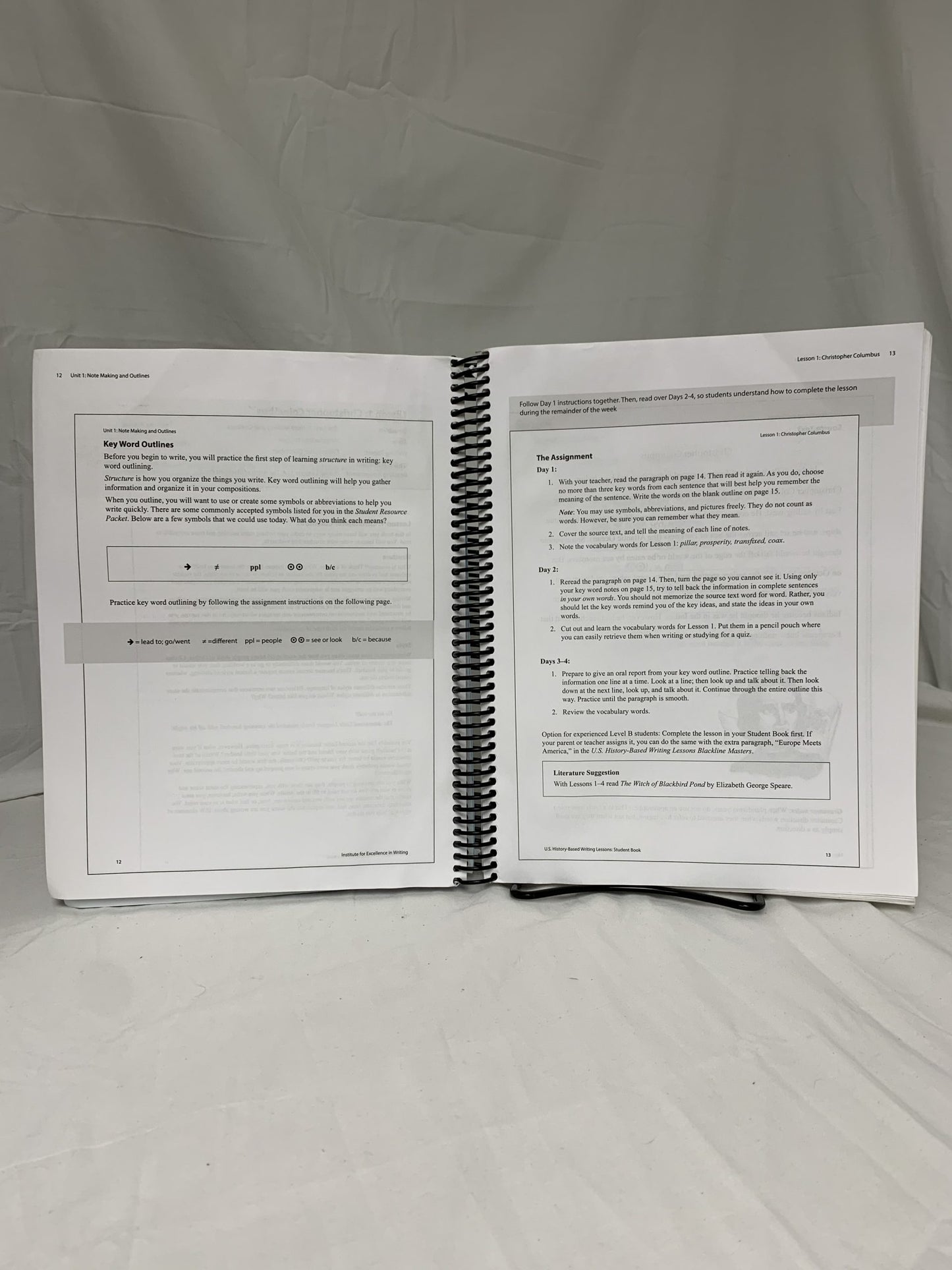 U.S. History-Based Writing Lessons (1st Ed.) Teacher's Manual
