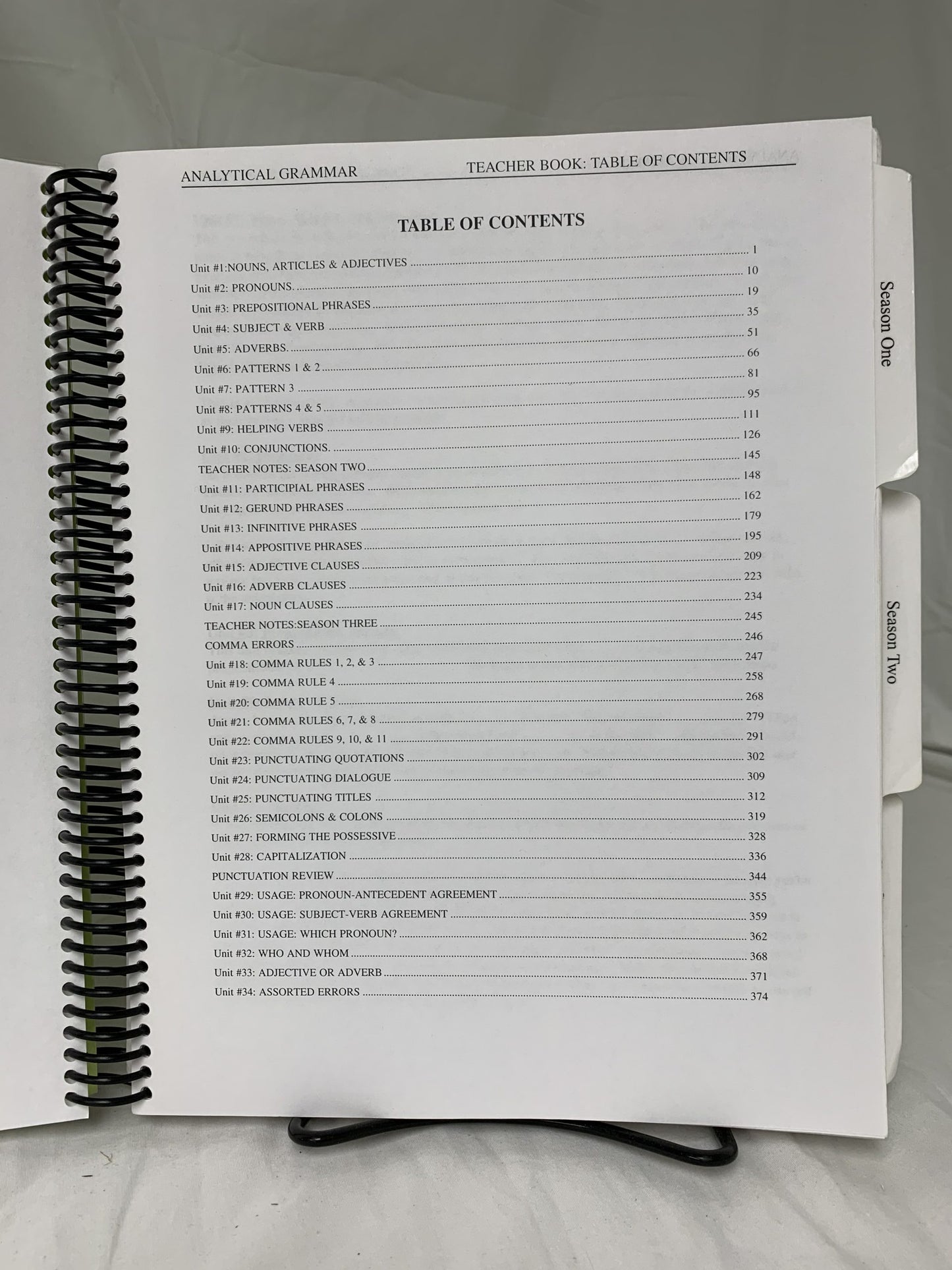 Analytical Grammar: Teacher Book