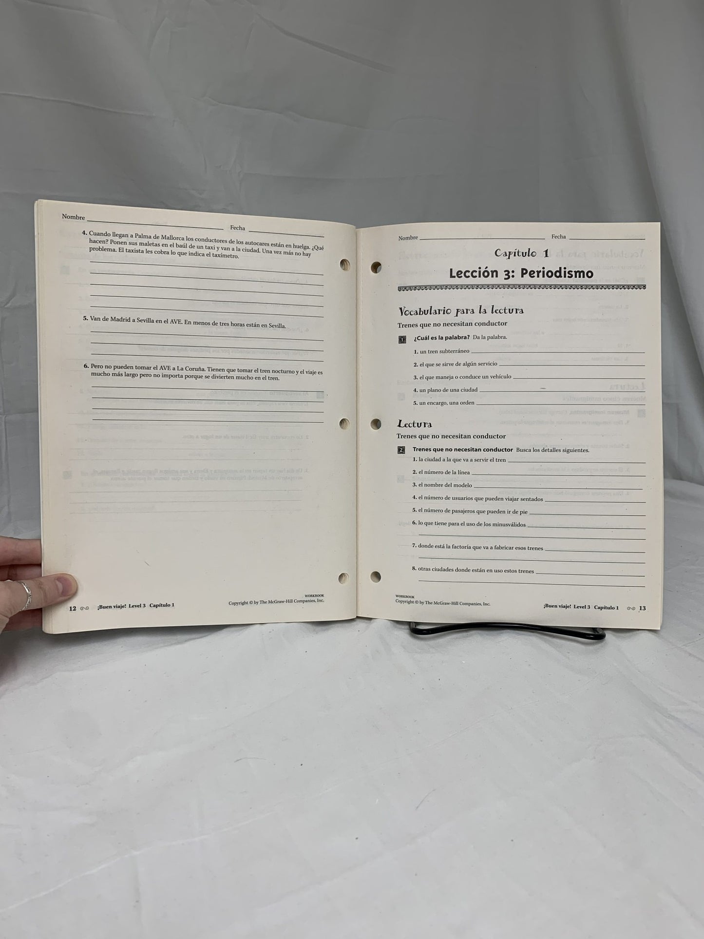 Glencoe Spanish 3 Buen Viaje Workbook and Audio Activities