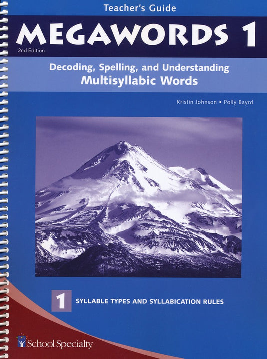 Megawords 1 Teacher's Guide 2nd Edition (Grades 4-12)