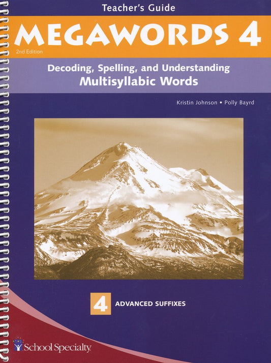 Megawords 4 Teacher's Guide 2nd Edition (Grades 4-12)