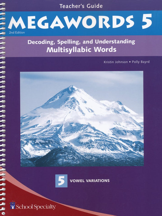 Megawords 5 Teacher's Guide 2nd Edition (Grades 4-12)