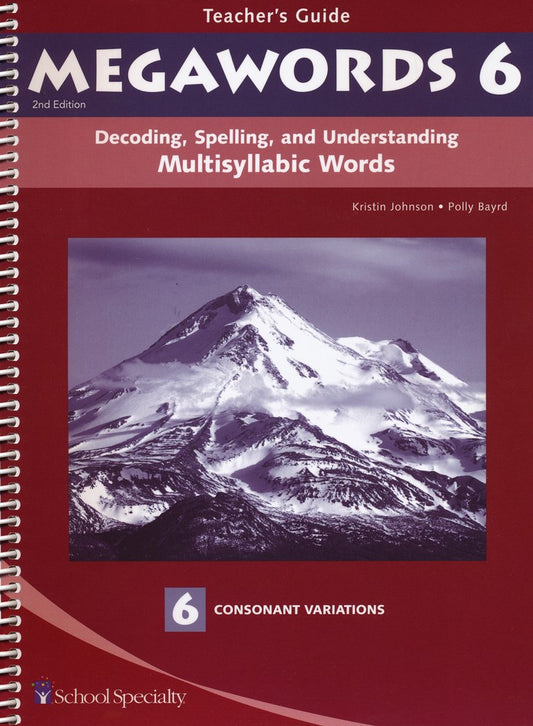 Megawords 6 Teacher's Guide 2nd Edition (Grades 4-12)
