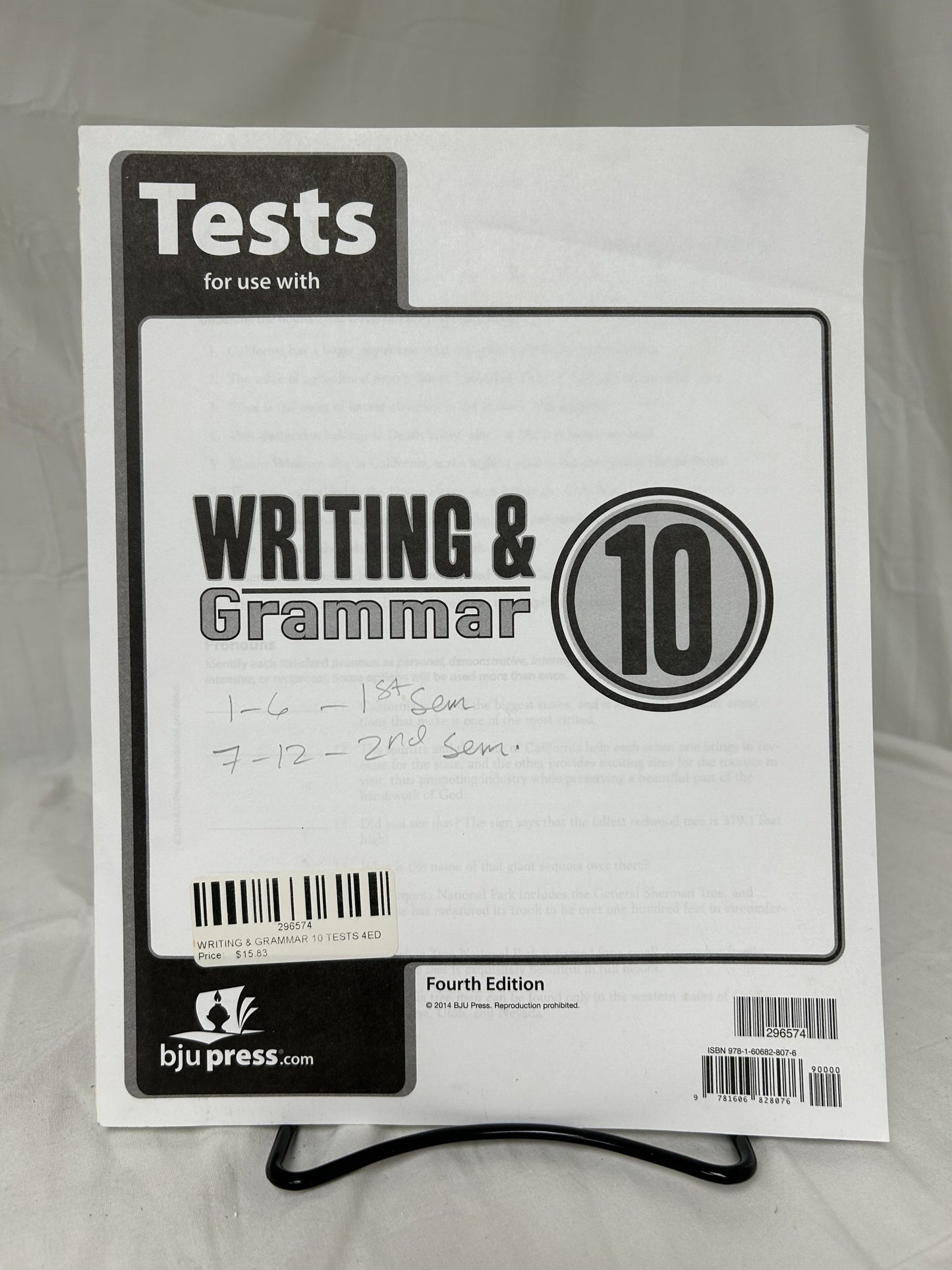 BJU Writing & Grammar 10 (3rd Ed.) Set of 3
