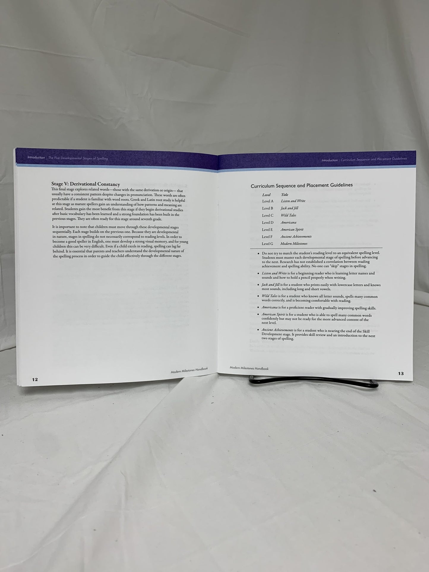 Spelling You See G Modern Milestones Instructor's Handbook