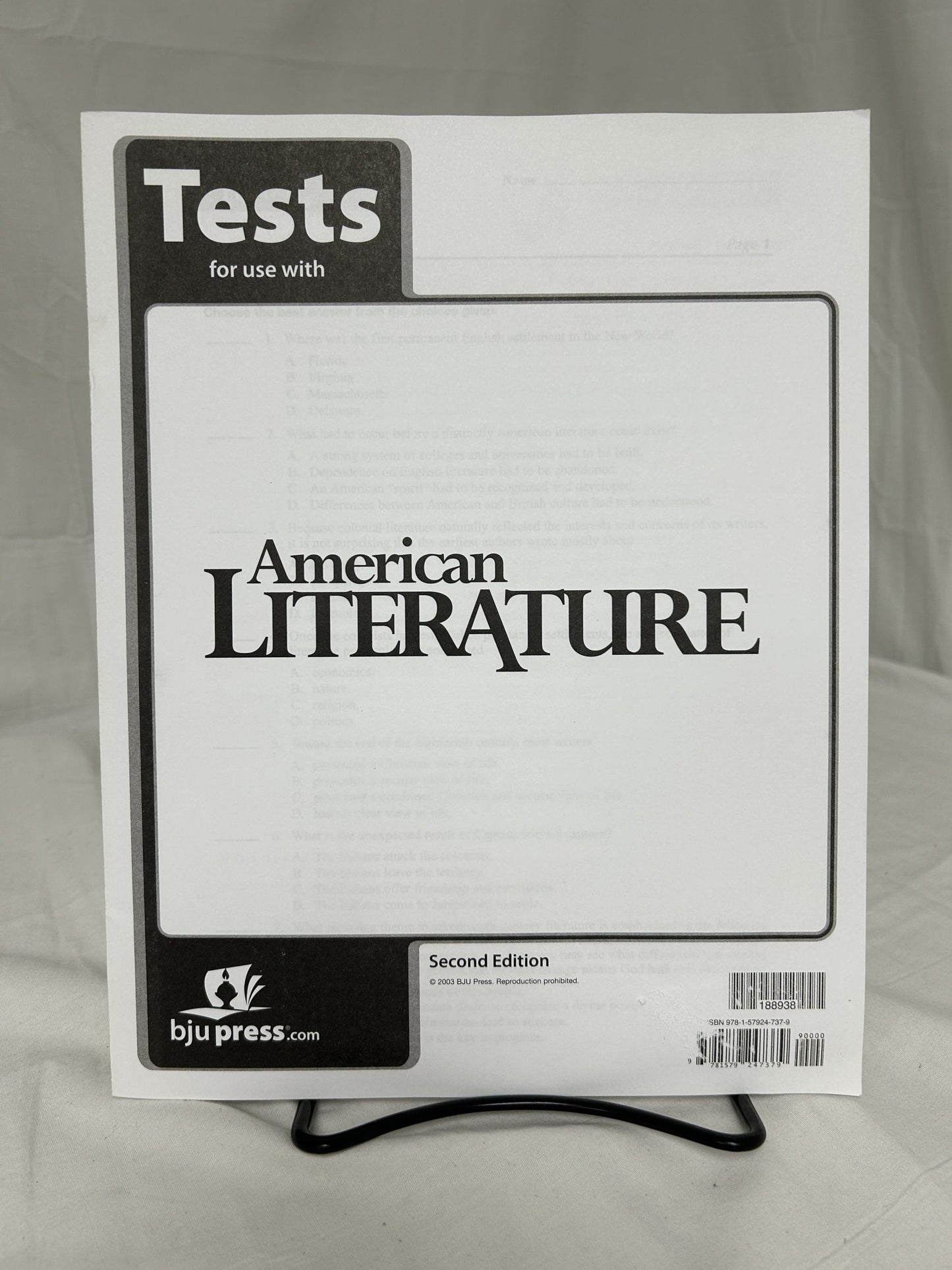 BJU American Literature (2nd Ed.) Set of 5